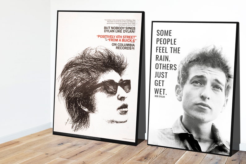 Bob Dylan Quote, Bob Dylan Vintage Art Poster, Bob Dylan Poster, American Icon, Wall Art Home Decor, Digital Download, Inspirational image 6