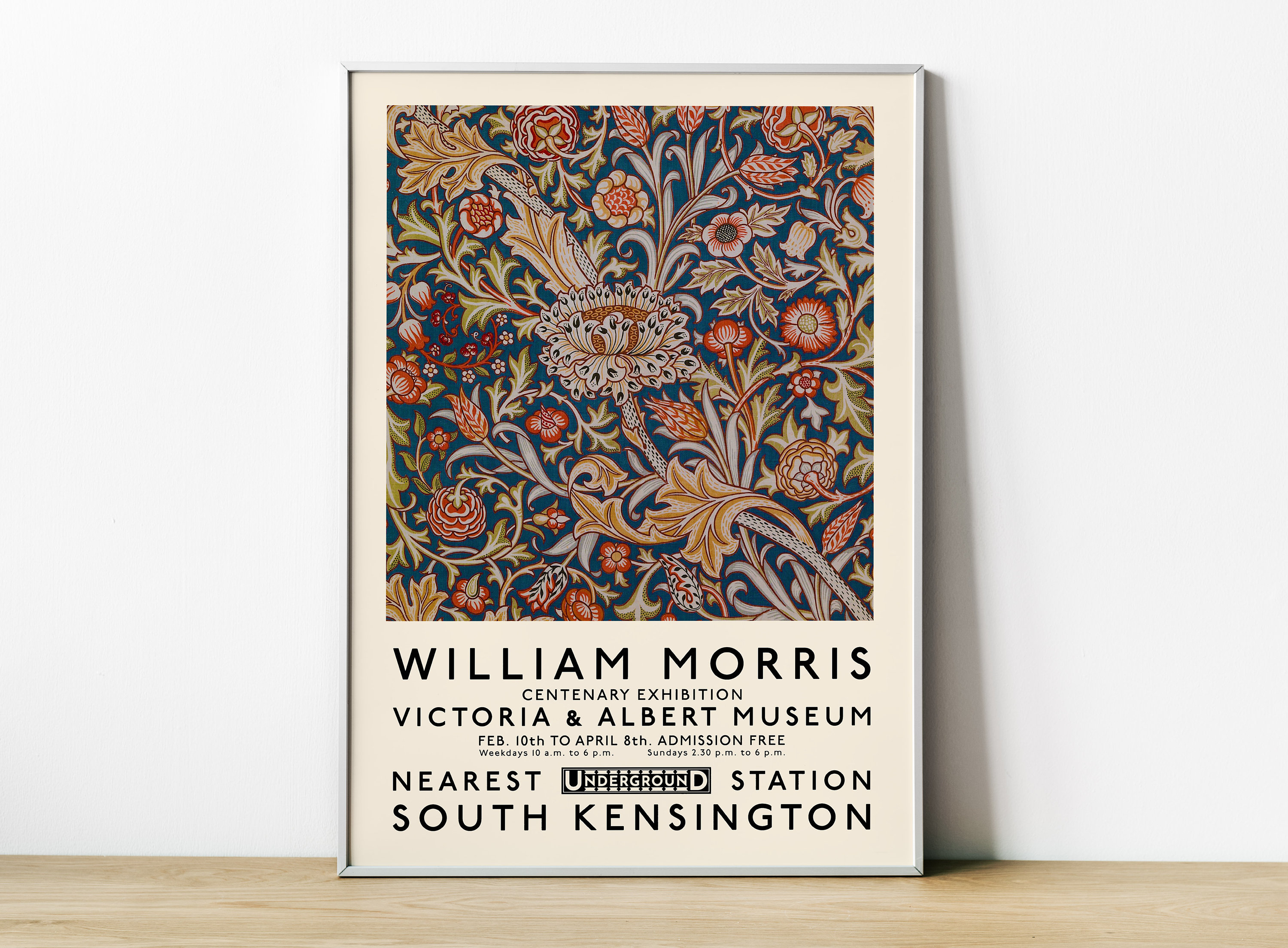 William Morris Poster, Exhibition Poster, the Victoria and Albert
