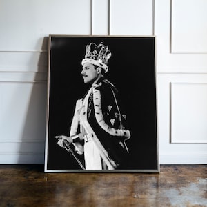 Freddie Mercury Print, Freddie Mercury Vintage Photo, British Icon, Freddie Mercury Poster, Wall Art Home Decor, Freddie Mercury Framed
