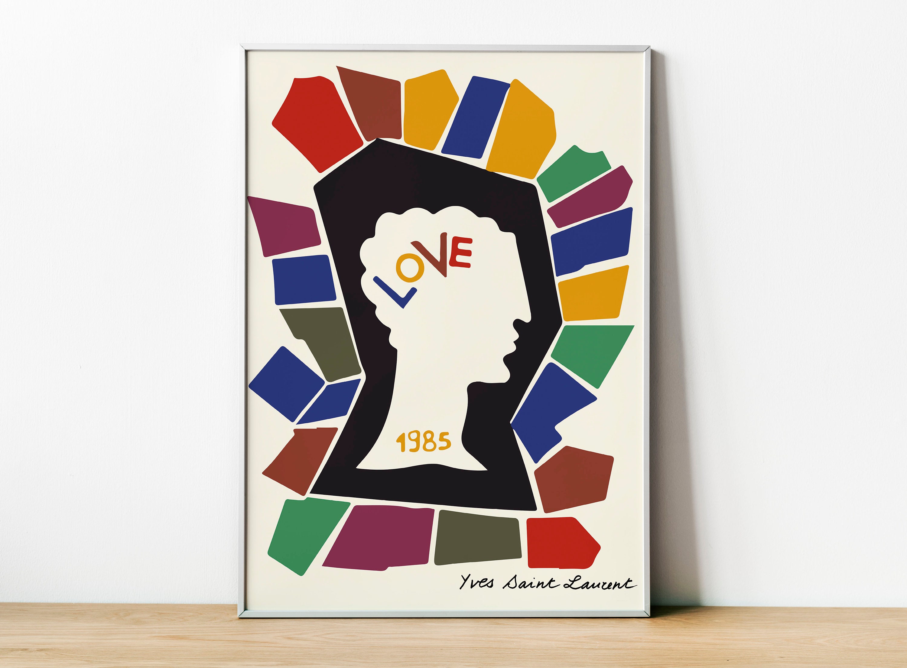 Ysl Love 1985 Yves Saint Laurent Wall Art Home Decor YSL Etsy