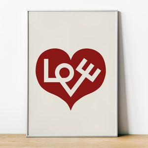 Alexander Girard Love Heartウッドプレート