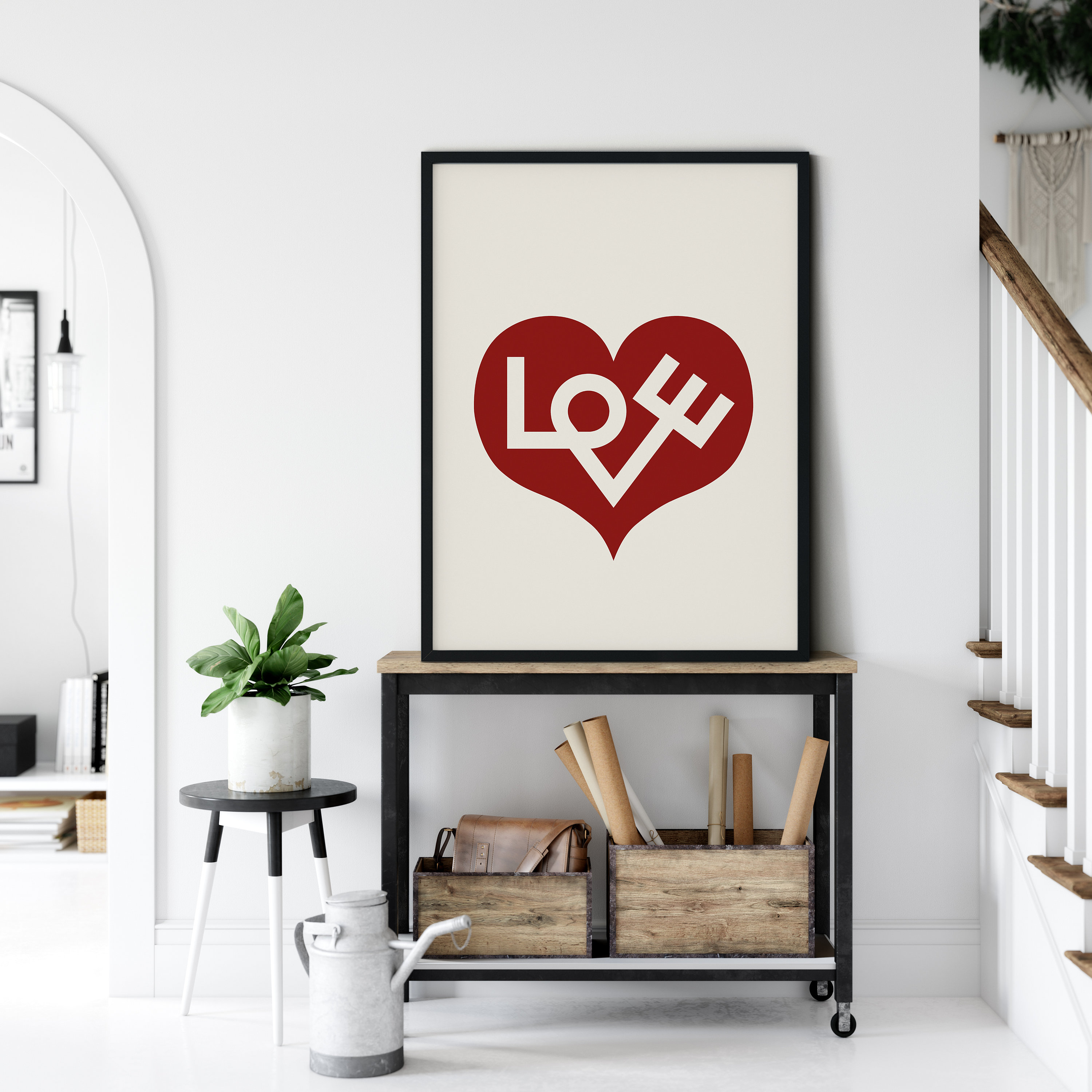Alexander Girard Love Poster Love Print Exhibition Poster Etsy