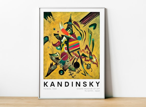 Kandinsky Points 1920 Exhibition Poster, Modernist Abstract Art - Etsy