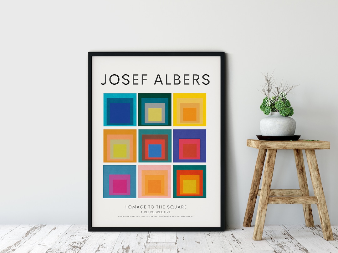 Josef Albers, Exhibition Poster, Homage to the Square Josef Albers, Exhibition Poster, Homage to the Square