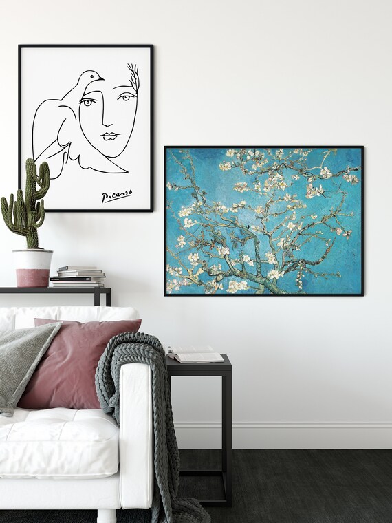 Vincent van Gogh Japanse stijl Van Gogh Amandel Sakura - Etsy Nederland