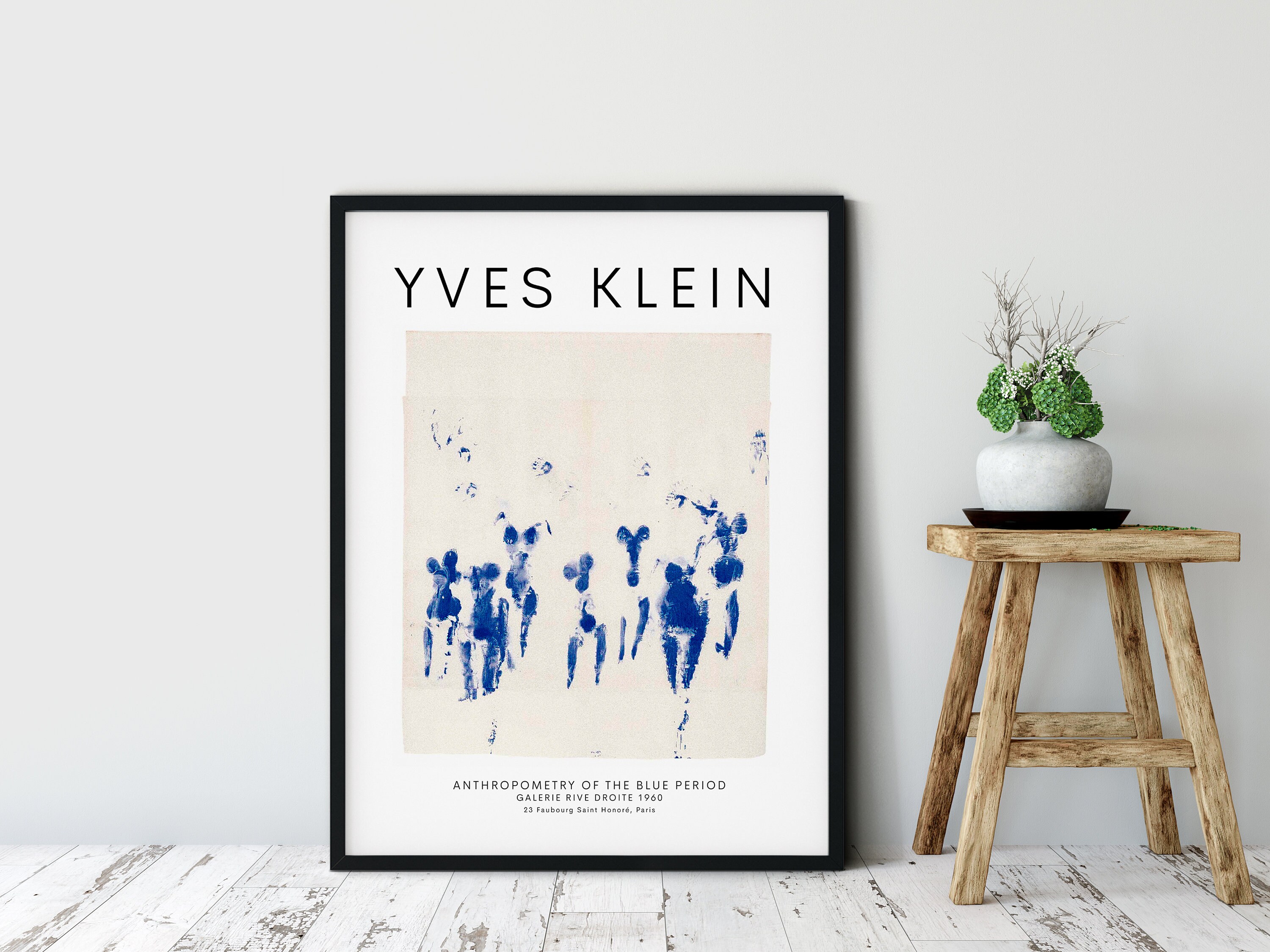 Yves Klein Anthropometry of the Blue Period French Modern Etsy