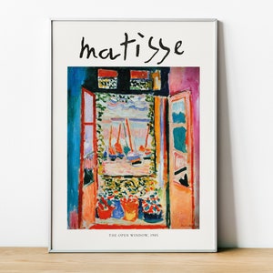 Matisse Print, Henri Matisse Art Exhibition Poster, The Open Window, Digital Download, Home Wall Decor