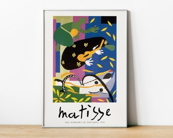 アンリ・マティス「王の悲しみ」（1952年）ヴィンテージポスター複製