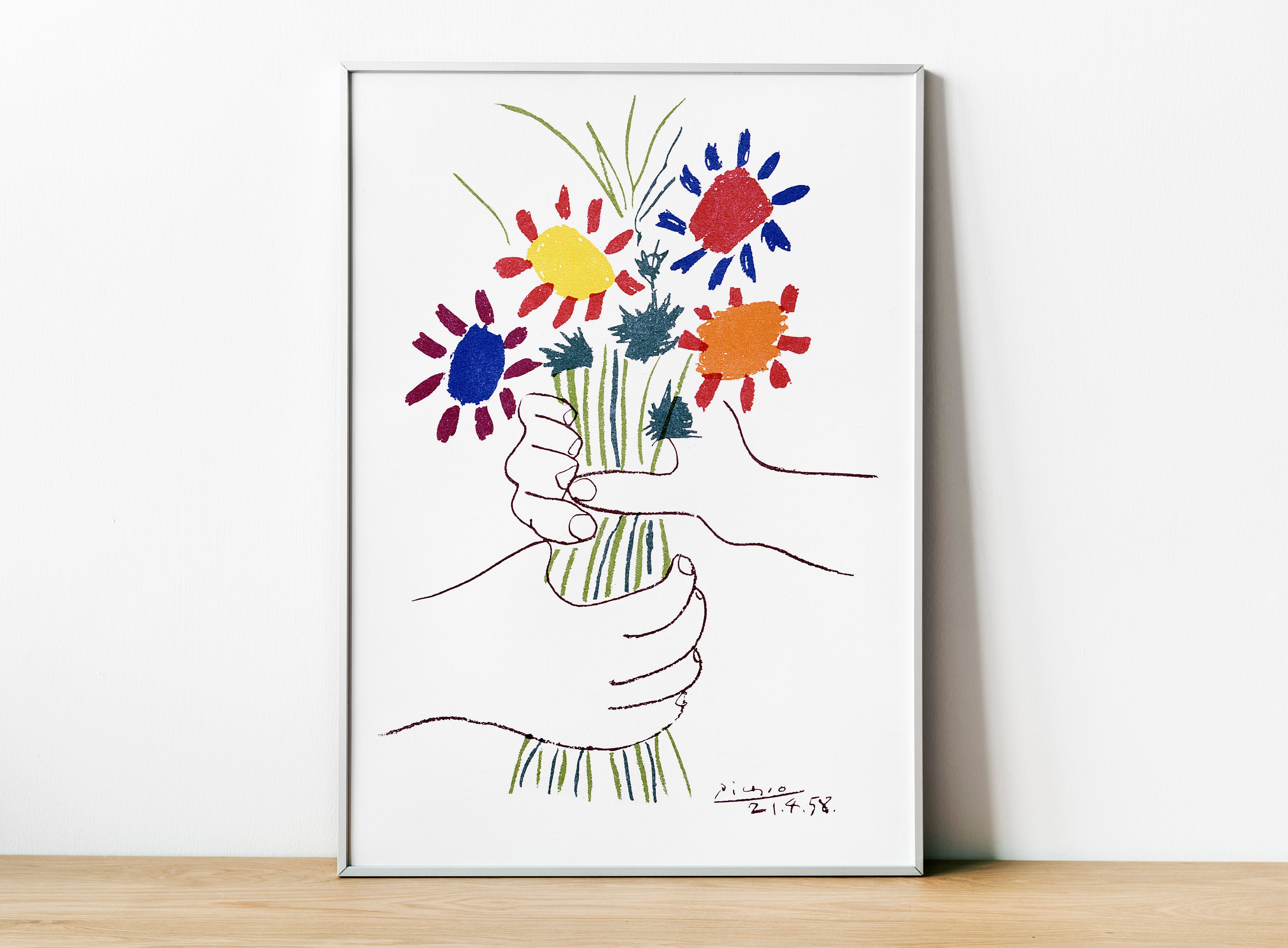 Picasso Line Drawings Flowers