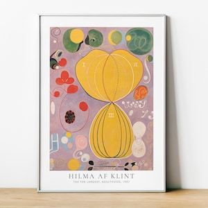 Hilma af Klint Art Print, The Ten Largest 1907, Adulthood, Hilma Klint Poster, Abstract Painting, Digital Download Wall Art, Home Wall Decor