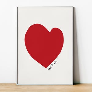 Henri Matisse, The Heart, Matisse Poster, Matisse Framed Print, Mid-Century Modern Art, The Amour, Exhibition Poster, Aesthetic Heart Print