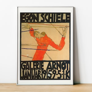 Egon Schiele Galerie Arnot Self-portrait, Egon Schiele Print, Home Decor, Fine Art Print, Schiele Poster, Digital Download, Wall Art