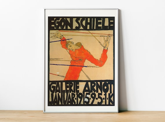 Egon Schiele Galerie Arnot Self-portrait, Egon Schiele Print, Home