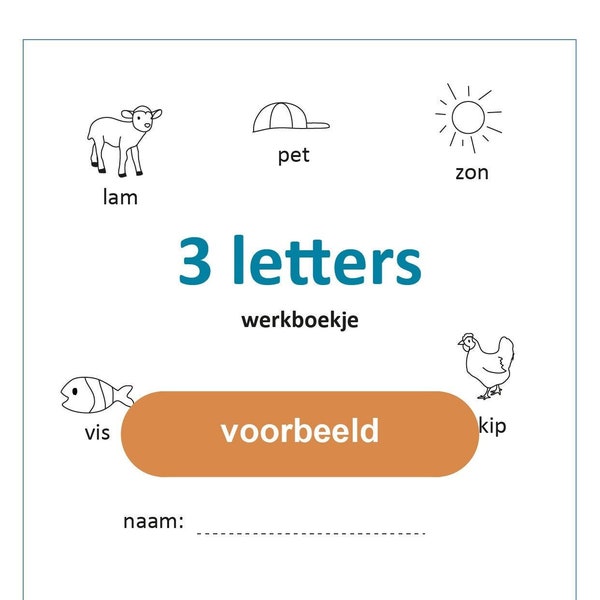 Workbook 3 Letters - Digital File