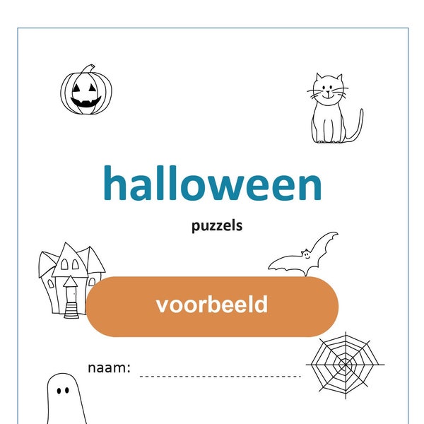 Halloween Puzzels - Digitaal Bestand