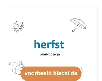 Werkboekje Herfst - Digitaal Bestand