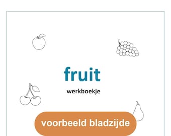 Werkboekje Fruit - Digitaal Bestand