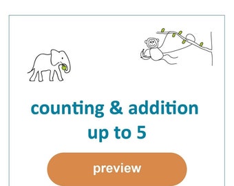 Workbook Counting and Addition up to 5 - Digital file