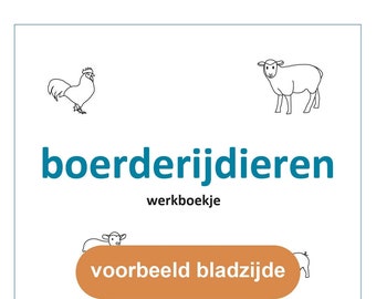 Farm Animals Workbook - Digital File