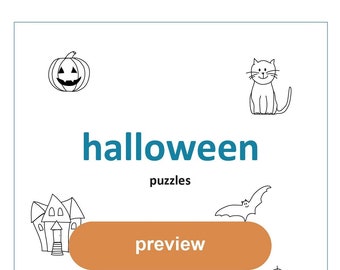 Halloween Puzzles - Digital file