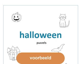 Halloween Puzzles - Digital File