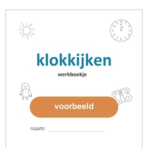 Workbook Telling Time | Whole and Half Hours - Digital File