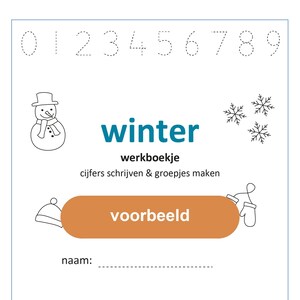 Zeszyt ćwiczeń Zima | Pisanie liczb i tworzenie grup - plik cyfrowy