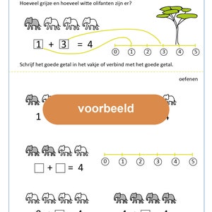 Werkboek Tellen en Optellen tot 5 Digitaal Bestand afbeelding 8