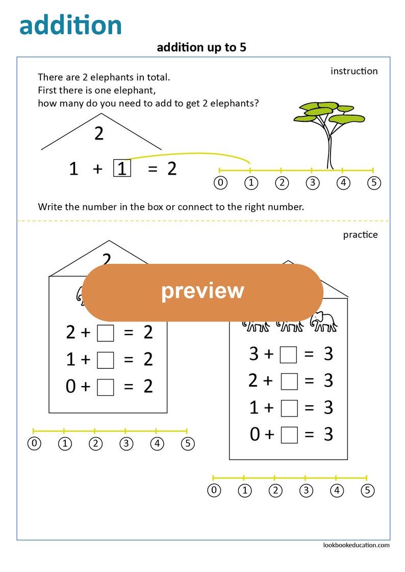 Workbook Counting and Addition up to 5 Digital file image 9