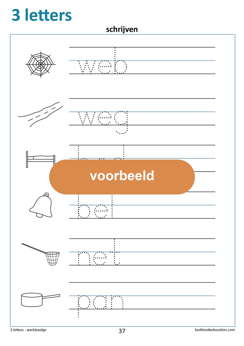 Werkboekje 3 Letters Digitaal Bestand afbeelding 9