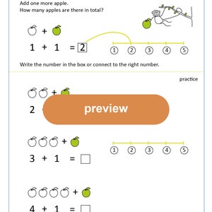 Workbook Counting and Addition up to 5 Digital file image 6