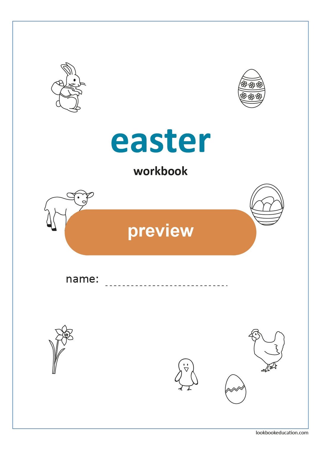 Workbook Easter - Digital File - Etsy