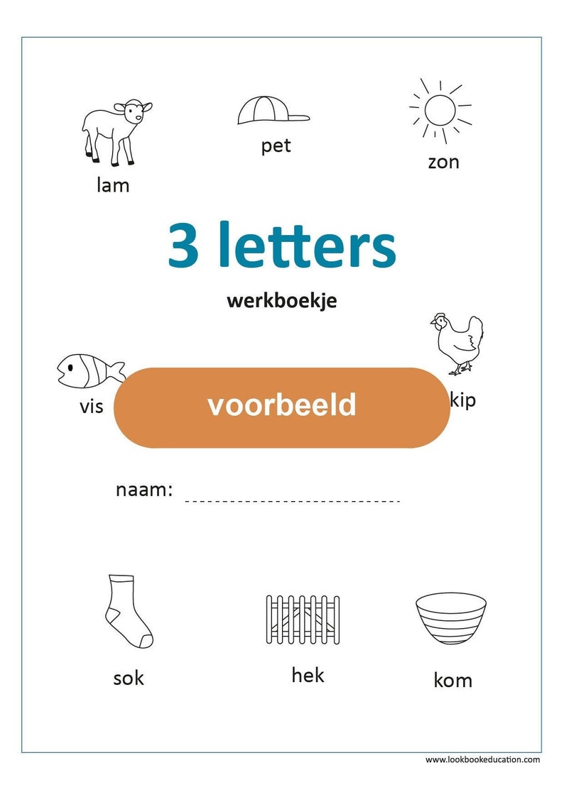 Workbook 3 Letters - Digital File image 1