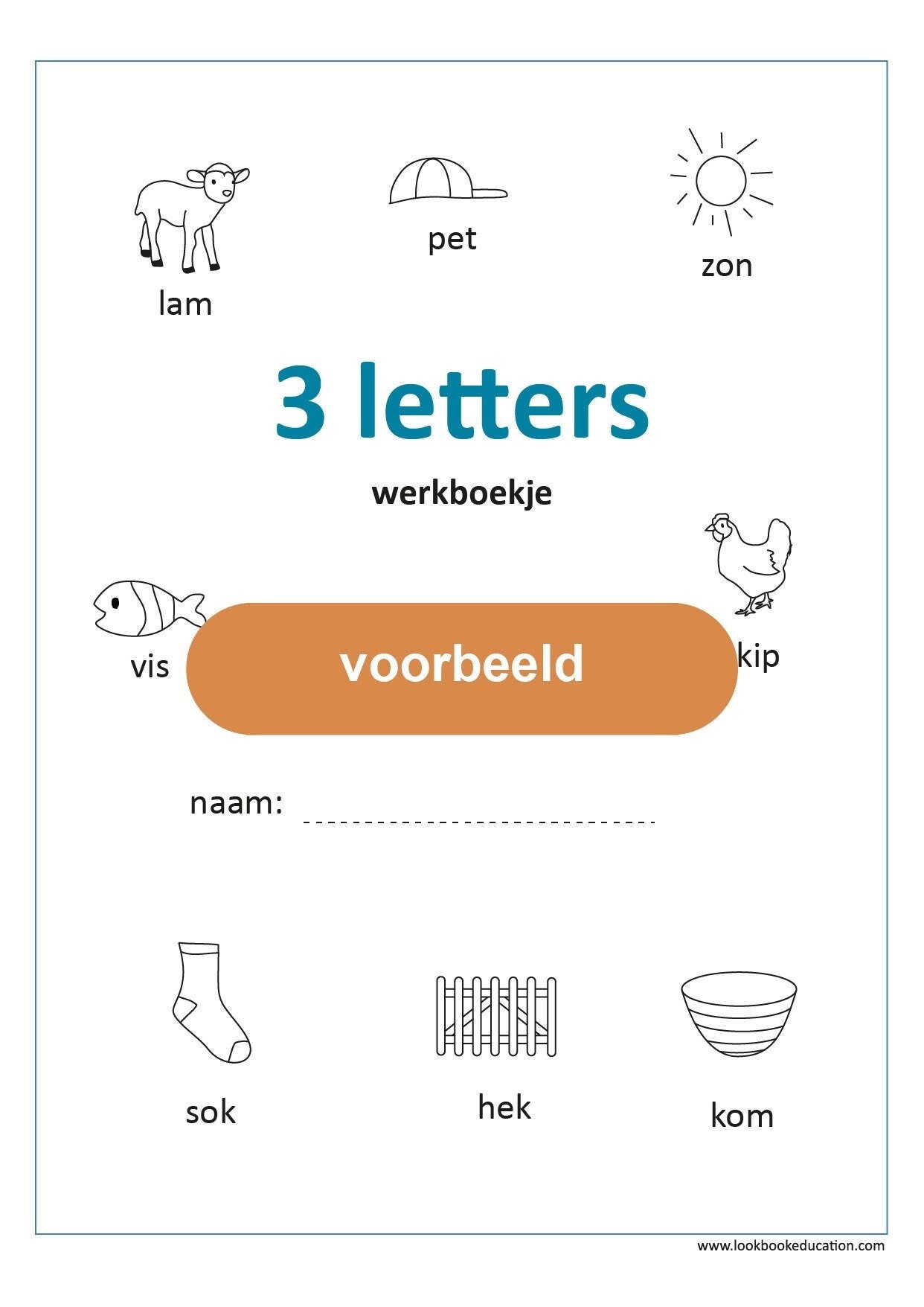 Workbook 3 Letters - Digital File