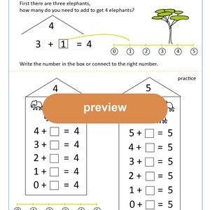 Workbook Counting and Addition up to 5 Digital file image 10