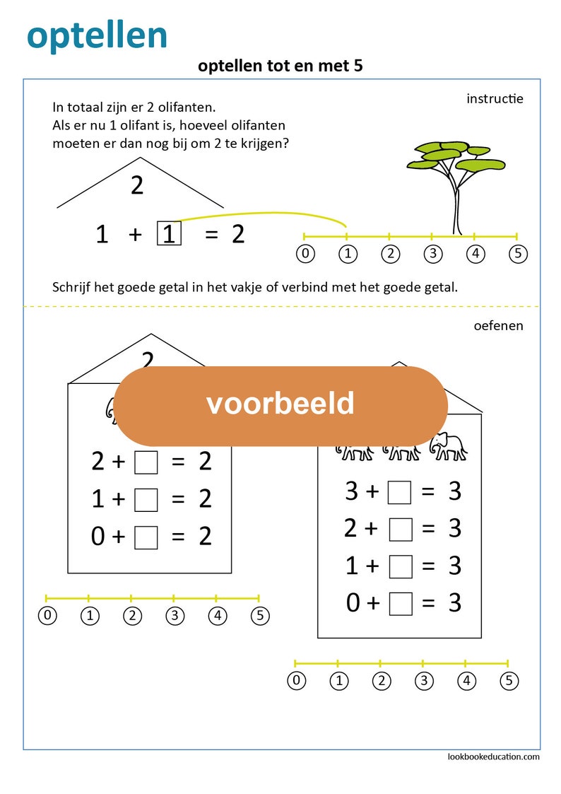 Werkboek Tellen en Optellen tot 5 Digitaal Bestand afbeelding 9