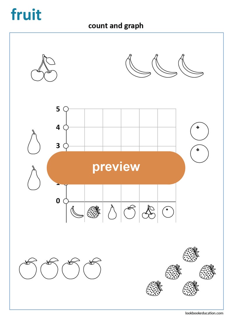 Workbook Fruit Digital File - Etsy