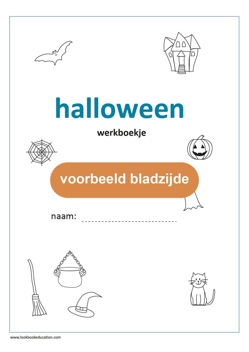 Workbook Halloween Digital File image 1