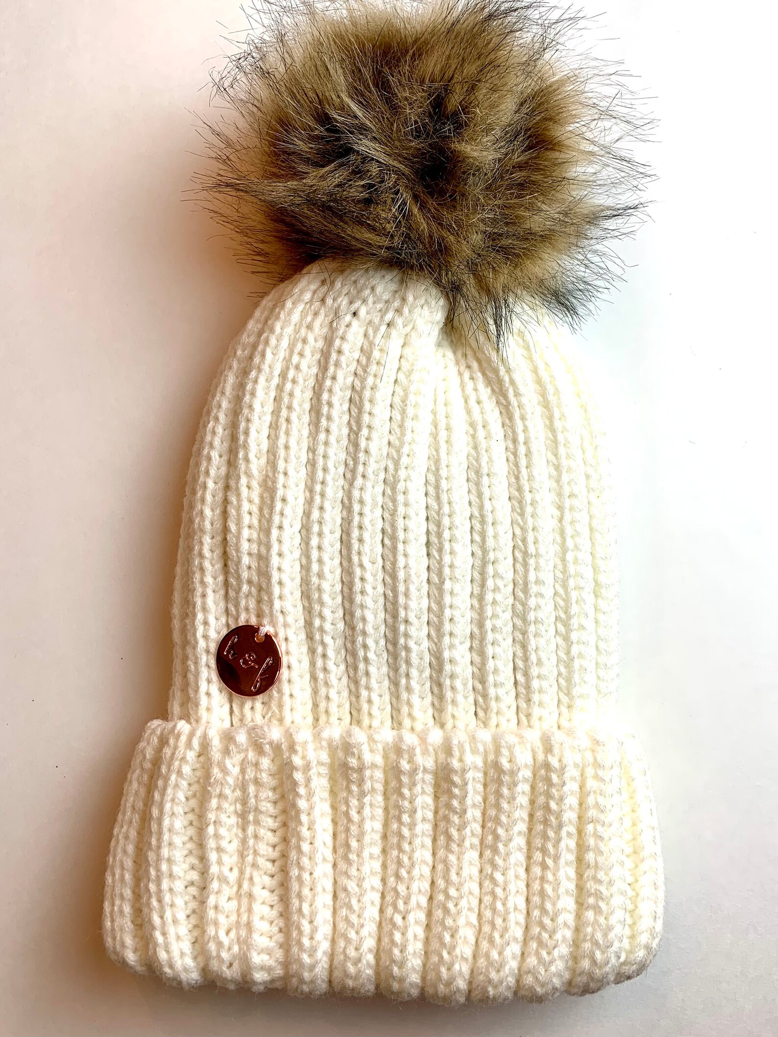 Satinlined Winter Hat with Removable Faux Fur Pom Etsy