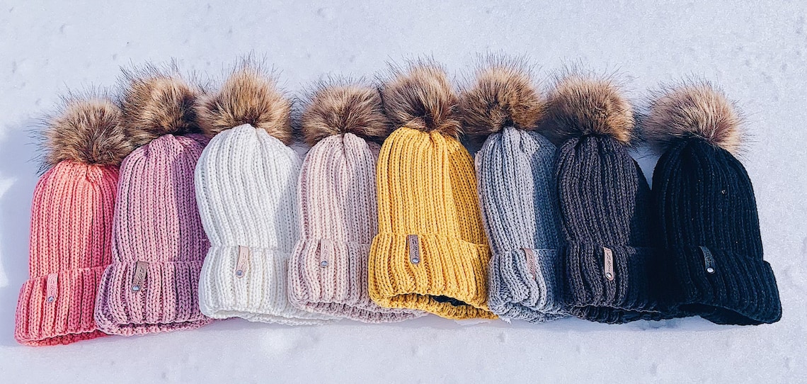 Click here to buy Satin-lined Winter Hat with Removable Pom Satin-lined Winter Hat with Removable Pom image 1