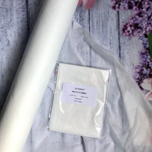 Solvy Fabric Water Soluble Embroidery Stabiliser Gunold 50cm x 1m Free Standing Lace Stabiliser