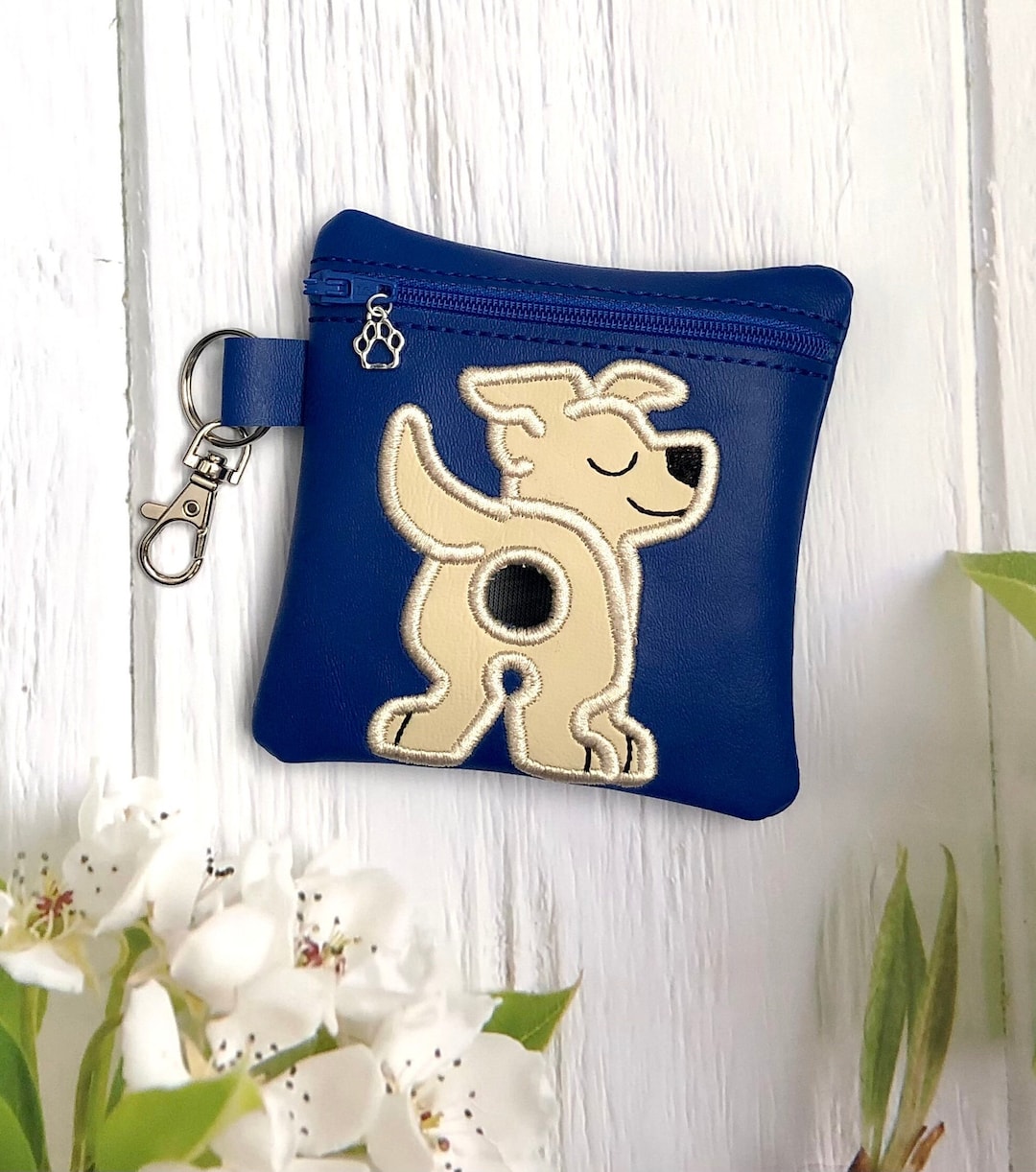 Dog Poo Bag Holder Pet Waste Bag Dispenser Zipped Waste Bag Holder for Lead With Clip Dog Lover