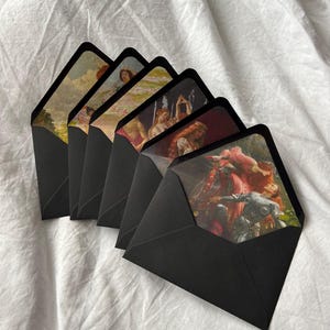 DIY Lined Envelopes – medieval / renaissance / art / history / stationery