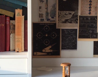 31x Vintage Astronomy Wall Prints - Dark Academia Gallery Wall - Scrapbooking