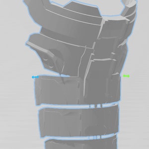 Digital Download Dead Space Remake Level 3 Suit chest computer, shoulder thruster, rib armor Rig 3D model/Print .3MF File