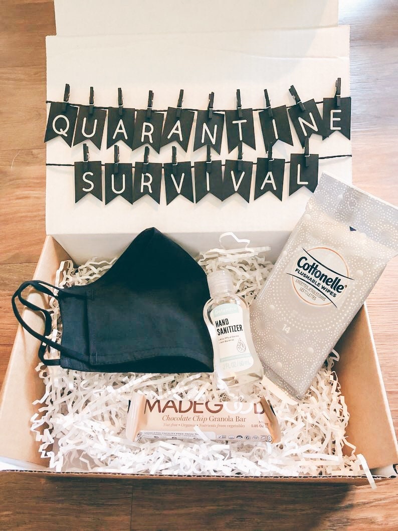 Quarantine Survival Gift Box Small Social Distancing Gift Etsy