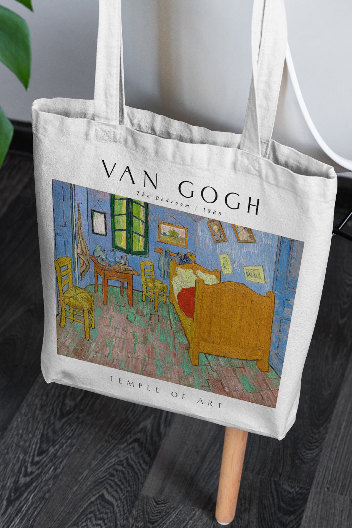 Van Gogh Canvas Bag Vegan Tote Bag Natural Colour Fabric Etsy