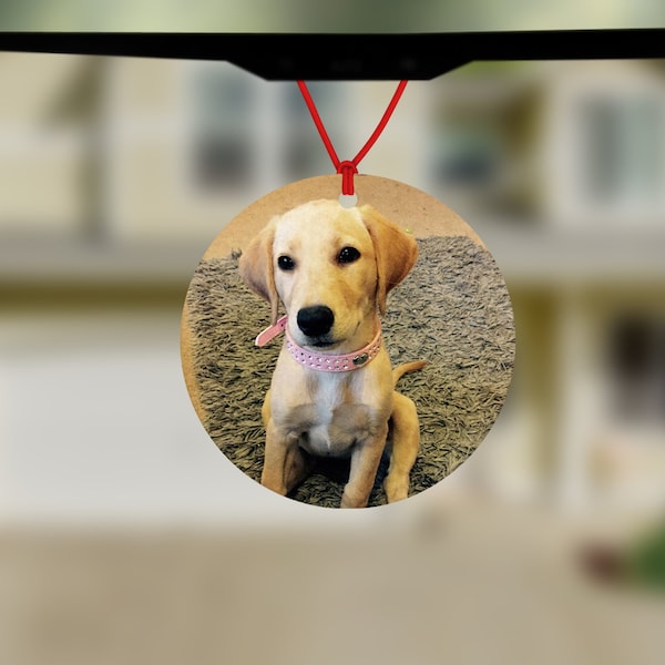 Personalised Photo Car Air Freshener: Double Sided Picture Gift