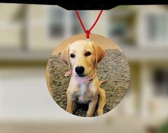 Personalised Photo Car Air Freshener: Double Sided Picture Gift