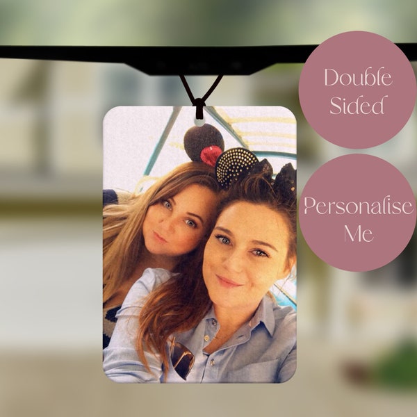 Personalised Car Air Freshener Double Sided | Picture Car Air Freshener | Personalised Gift | Personalised Car Accessories |